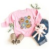 The Juniper Shop Flower Smiley Face Toddler Graphic Sweatshirt - 2 of 2