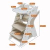 INFURNIC Ladders Multi functional Growing Up Dining Chair with Adjustable Height for Home Use, White, 16.54"*25.2"*31.5" - 4 of 4