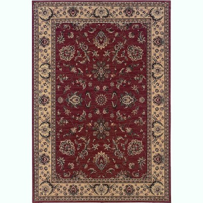 Oriental Weavers Ariana 311C3 Red/ Ivory Indoor Area Rug - 4' x 6"