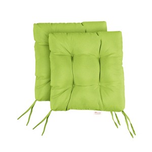 2pc Canvas Tufted Outdoor Bench Cushion Set - Sorra Home - 1 of 3