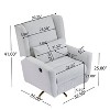 Christopher Knight Home Gilbert Contemporary Upholstered 360° Swivel and Power Recliner Chair - 3 of 4