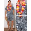INSPIRE CHIC Men's Summer Animal Pattern Shirts and Shorts Set 2 Pieces - 4 of 4