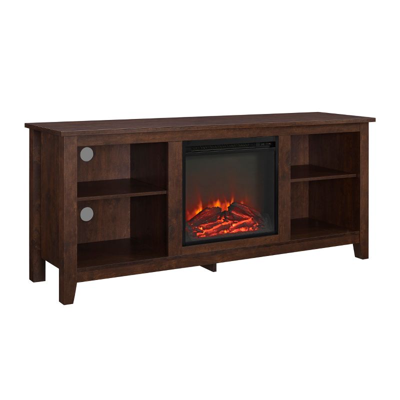 Ackerman Modern Transitional Fireplace TV Stand for TVs up to 65" - Saracina Home, 1 of 9