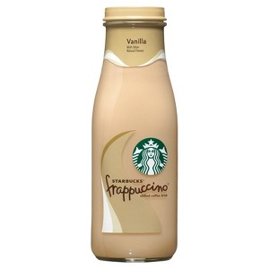 Starbucks Frappuccino Vanilla Chilled Coffee Drink - 13.7 fl oz Glass Bottle - 1 of 3