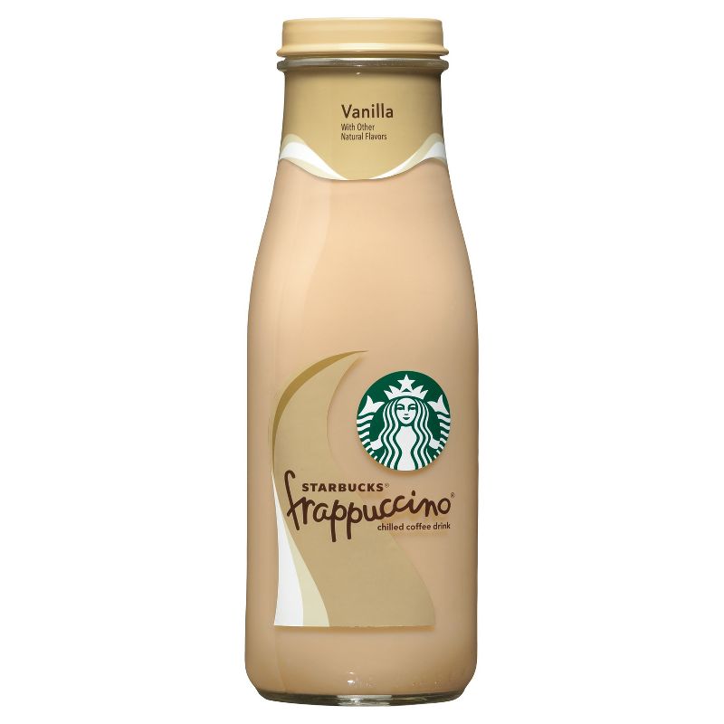 Starbucks Frappuccino Vanilla Chilled Coffee Drink - 13.7 fl oz Glass Bottle, 1 of 7