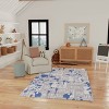 Nourison Washable Imagination Skater Non Skid Woven Area Rug Blue - 2 of 4