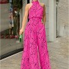 MOCAMEL New Fashion Round Neck Sexy Print European Union One-Piece Pants - 2 of 4