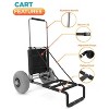 Galvaknox  Sand-Warrior Beach Collapsible Wagon Cart Trolley with Heavy-Duty Inflatable Big Sand Tires - 3 of 4