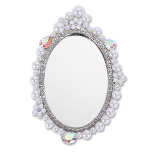 Unique Bargains Faux Pearl Mirror Phone Case Decoration 1 Pc - 1 of 4