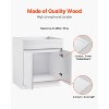 VEVOR Shaker Base Cabinet, 30-Inch Unassembled Sink Base Cabinet, 30" W x 24" D x 34.5" H Ready to Assemble Cabinet, White - 3 of 4