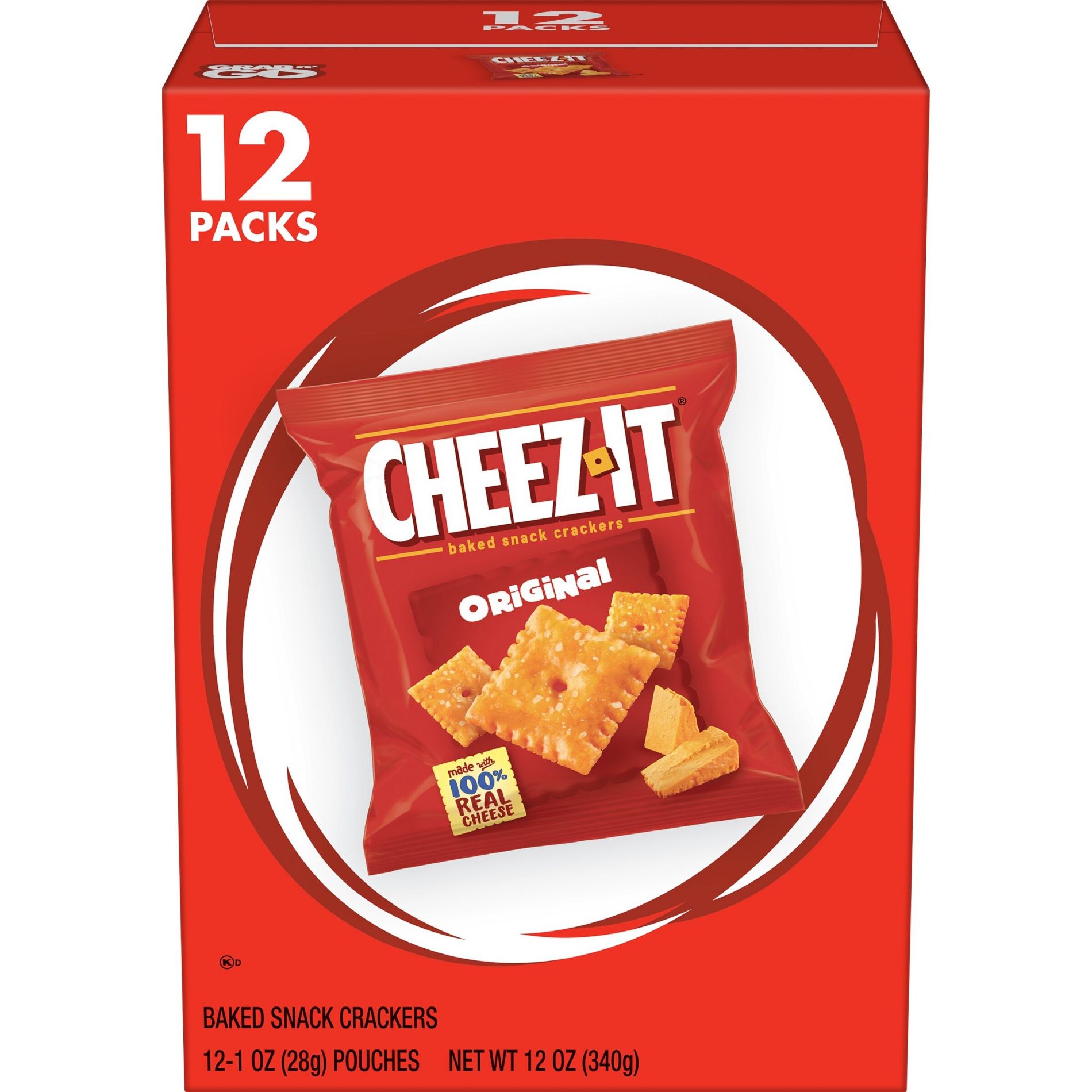 Cheez-It Original Baked Snack Crackers - 12oz/12ct