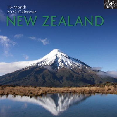 The Gifted Stationery 2021 - 2022 Monthly Travel Wall Calendar, 16 Month, New Zealand Nature Scenic Theme with Reminder Stickers, 12 x 12 in