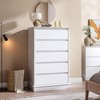 5 Drawer Dressers,Chest of Drawers with Deep Drawers,Large Double Dresser for Closet with Wide Top,Tall Wooden Dresser for Living Room, Bedroom - 2 of 4