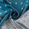 INSPIRE CHIC Women Contrast Color Retro Printed Square Satin Bandanas Neck Scarves 1Pc - 4 of 4
