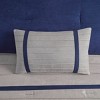 Sapphtopaz 7 Pcs Faux Suede Comforter Set Transitional Bedding Set Embroidery Details Reversible Quilt Set, Machine Washable - 4 of 4