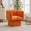 Swivel Barrel Accent Chair, Mid Century 360° Comfy Round Accent Sofa for Bedroom, Modern Accent Armchair Reading Chair - 4 of 4