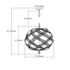 Elk Home Renaissance 5 - Light Chandelier in  Weathered Zinc - 2 of 3