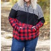 Women's Colorblock Fullzip Hoodie - Michelle Mae - 4 of 4