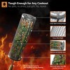 Sorbus 2 Pack Stainless Stee Rolling Grill Baskets with Removable Wooden Handle - BBQ, Outdoor Cooking, Camping - 4 of 4