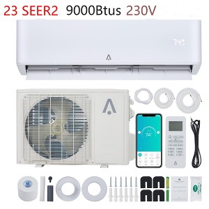 9000/12000/18000/24000/36000Btus Mini Split Air Conditioner 19/23 Seer2 With Heater System 115V/230V - 1 of 4