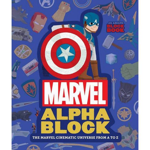 Marvel Alpha Block Nerdy baby book cover