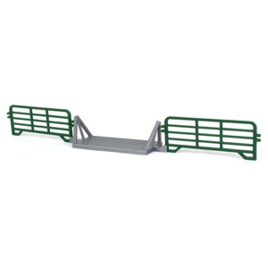 3D to Scale 1/64 3D Printed Gray Plastic Cattle Guard Crossing with 2 Fence Sections 64-312-GR - 1 of 1
