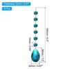 Unique Bargains Crystal Pendants Teardrop Beads for DIY Lamp Arts Crafts Decoration 6 Pcs - 2 of 4