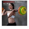Green+Orange+Blue 40 Lbs Barbell Weight Set Adjustable Free-Weights Strength-Training Equipment For Home & Gym Use  Adjustable Barbell Weight Set Wi - 3 of 4