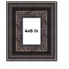PosterPalooza | Photo Size 3.5" Wide Ornate Black Frame - UV Acrylic, Foam Board Backing, Hanging Hardware - 2 of 4
