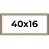 PosterPalooza | Panoramic Ornate Silver Picture Frame - UV Acrylic, Foam Board Backing, Hanging Hardware - 2 of 4