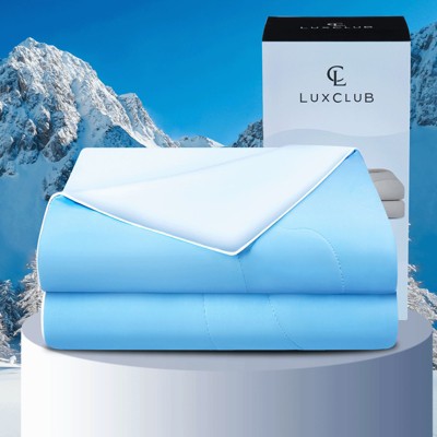 LuxClub Ice Cool Comforter – Soft Cooling Bed Comforter for Hot Sleepers, Lightweight & Breathable All-Season Duvet
