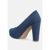 Kostur Denim Block Heel Pumps Women - 3 of 4