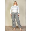 Slickblue Plus Size Parachute Pants for Women - Drawstring Waist with Pockets - Nylon Fabric - Size 1XL to 3XL - 3 of 4