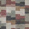 Orange Copper And Charcoal Geometric Washable Indoor Outdoor Area Rug - 4 of 4