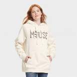 Women's Mickey Mouse Graphic Hoodie - Cream