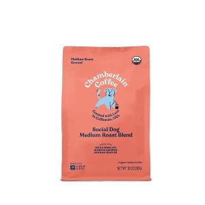 Chamberlain Coffee Social Dog Blend Medium Roast Ground Coffee - 10oz - 1 of 4