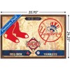 Trends International MLB Rivalries - New York Yankees vs Boston Red Sox Framed Wall Poster Prints - 3 of 4
