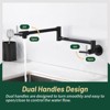 Cobbe Pot Filler Faucet Matte Black Wall Mounted Folding Kitchen Mixer Hob Mixer with Double Section Swing Arms - 4 of 4