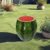 SEVOBAL Watermelon Fruit Stool Side Table Home Decor Plant Stand Garden Indoor Outdoor Decoration Party Kid Gift Festival, Green, 13"*12.6"*13.4" - 4 of 4