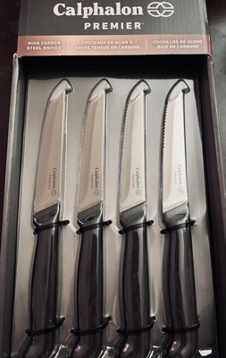 Calphalon Premier Cutlery SharpIN 8 Piece High Carbon Steel Steak Knife Set