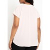 ELOQUII Women's Plus Size Notch Collar Blouse - 3 of 4