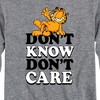 Boys' - Garfield - Don't Know Don't Care Long Sleeve Graphic T-Shirt - 2 of 4
