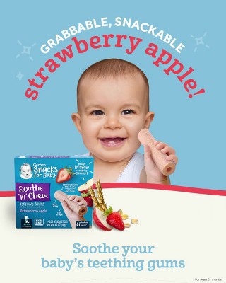 Gerber Teether Mango Raspberry Baby Snacks - 1.7oz/12pk Each : Target