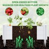 SpassWay PVC Black Rectangular Mobile Planters Planting Box Trellis for Climbing Plants - 2 of 4