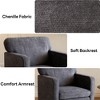 FONTOI Reading Chair with Armrest and Backrest Comfy Lounge Chair with Thick Cushion for Bedroom Living Room Waiting Room and Reception Room - 4 of 4