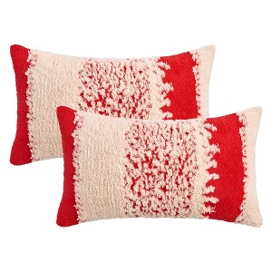 REGALWOVEN Plush Boho Decorative Soft Cozy Pillow Covers 2 Pcs - 1 of 4