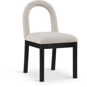 Meridian Furniture,Conrad Linen Textured Fabric Dining Chair - 1 of 4