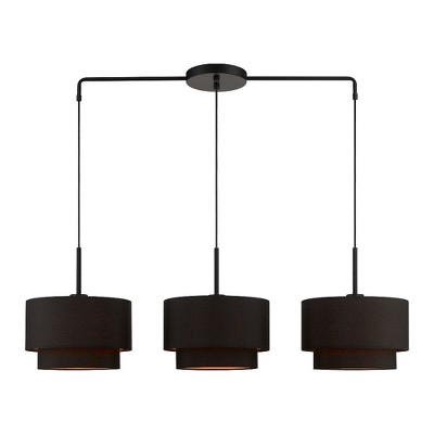 Livex Lighting Sentosa 3 - Light Chandelier in  Black
