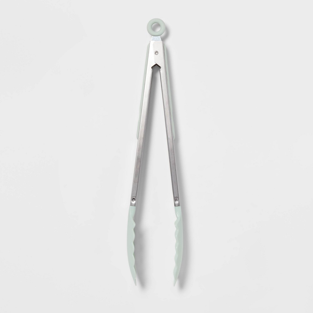 Stainless Steel Kitchen Tongs Mint Green - Room Essentials