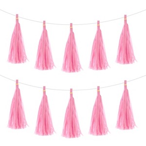 Unique Bargains Party Decoration Reusable Tassel Garland Banner DIY Kits 15 Pcs - 1 of 4